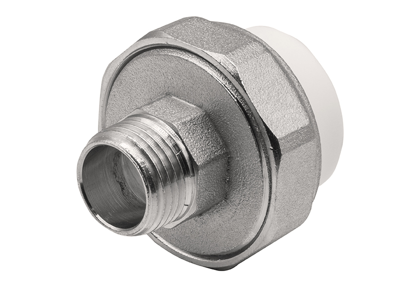 Муфта комб. разъемная, нар 25х1/2" EVER®  БЕЛЫЙ (Россия)