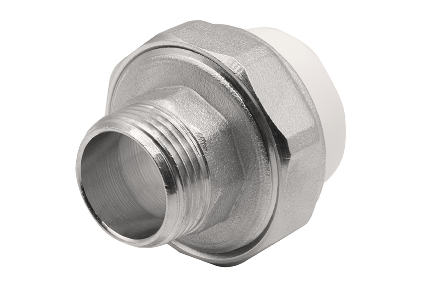 Муфта комб. разъемная, нар 25х3/4" EVER® БЕЛЫЙ (Россия)