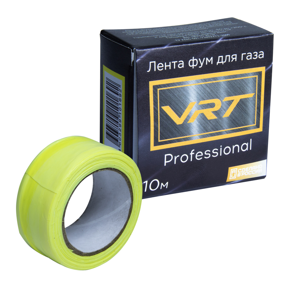 Лента фум VRT® Профессионал для газа (20мм*0.1мм*10м)