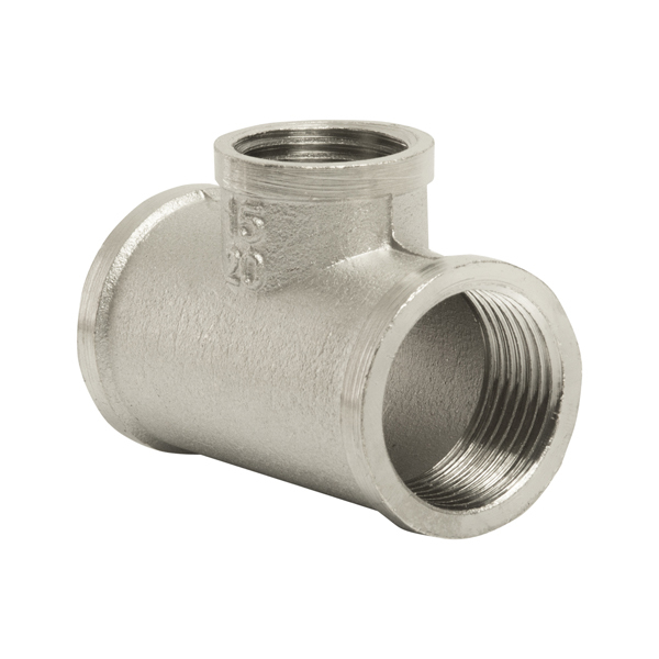 Тройник 3/4'' - 1/2'' - 3/4'' вн/вн/вн VRT® никель