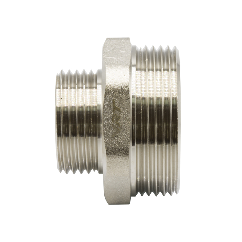 Ниппель переходной 1 1/2'' - 1'' нар/нар VRT® никель