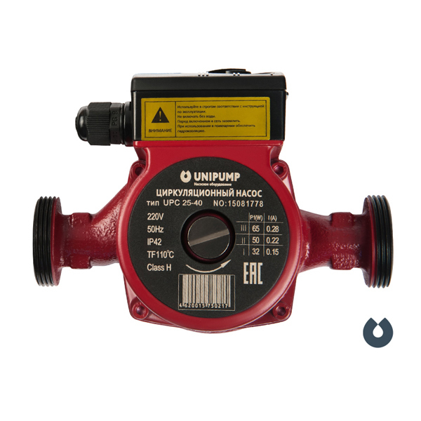 Насос циркуляционный UNIPUMP UPC 32-40 180, с гайками  АКЦИЯ