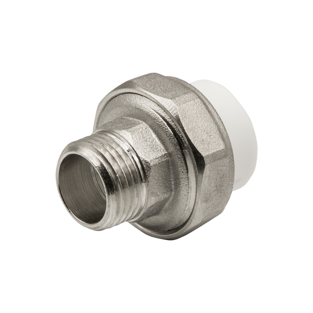 Муфта комб. разъемная, нар 20х1/2" EVER®  БЕЛЫЙ (Россия)