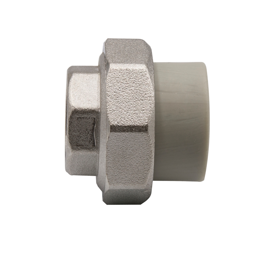 Муфта комб. разъемная, вн 25х3/4" EVER®  СЕРЫЙ (Россия)