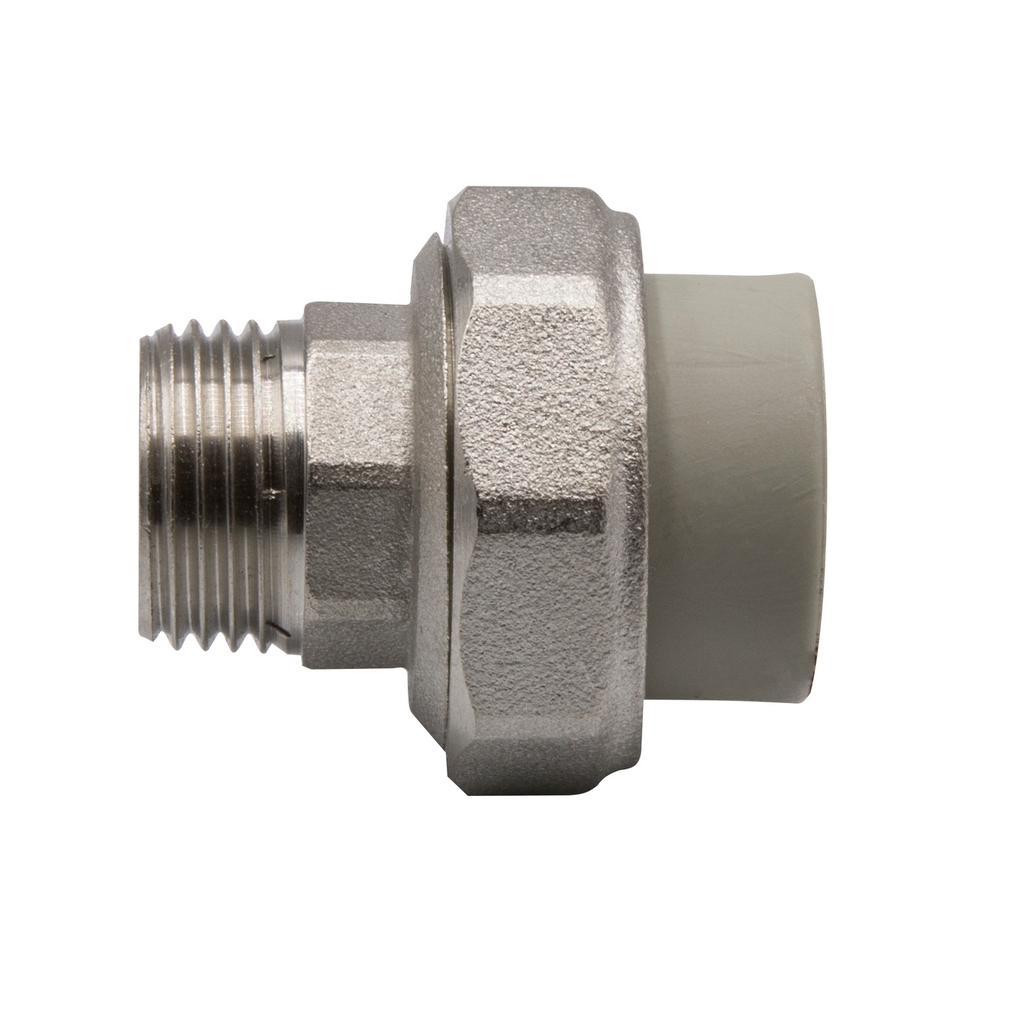 Муфта комб. разъемная, нар 20х1/2" EVER® СЕРЫЙ (Россия)