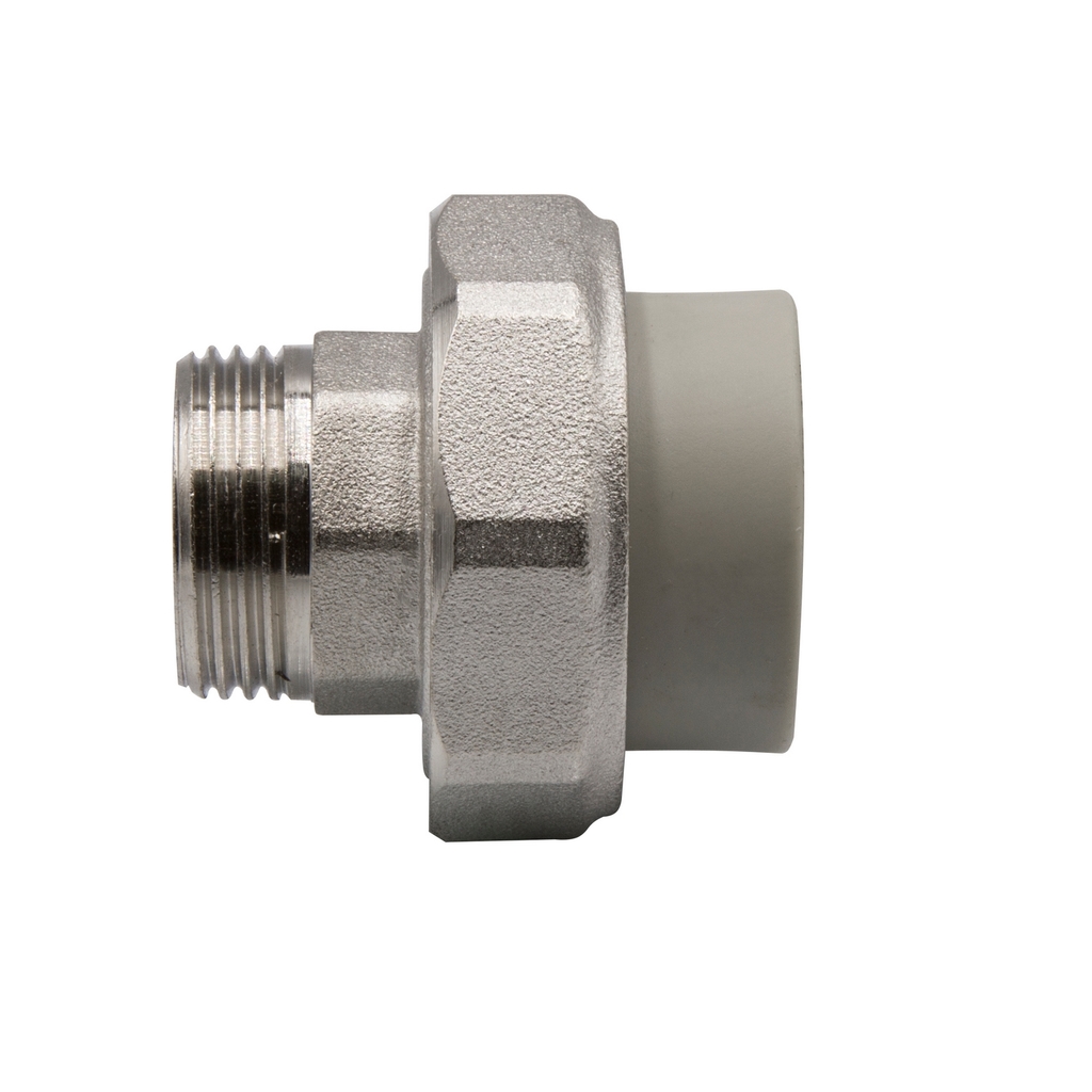 Муфта комб. разъемная, нар 25х3/4" EVER® СЕРЫЙ (Россия)