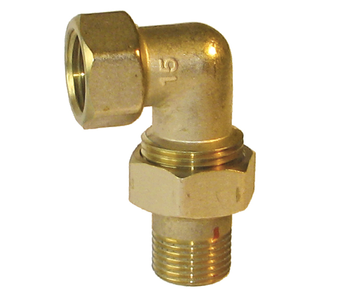 Переходник со сгоном 1/2'' угловой ЛАТ LEXLINE 15