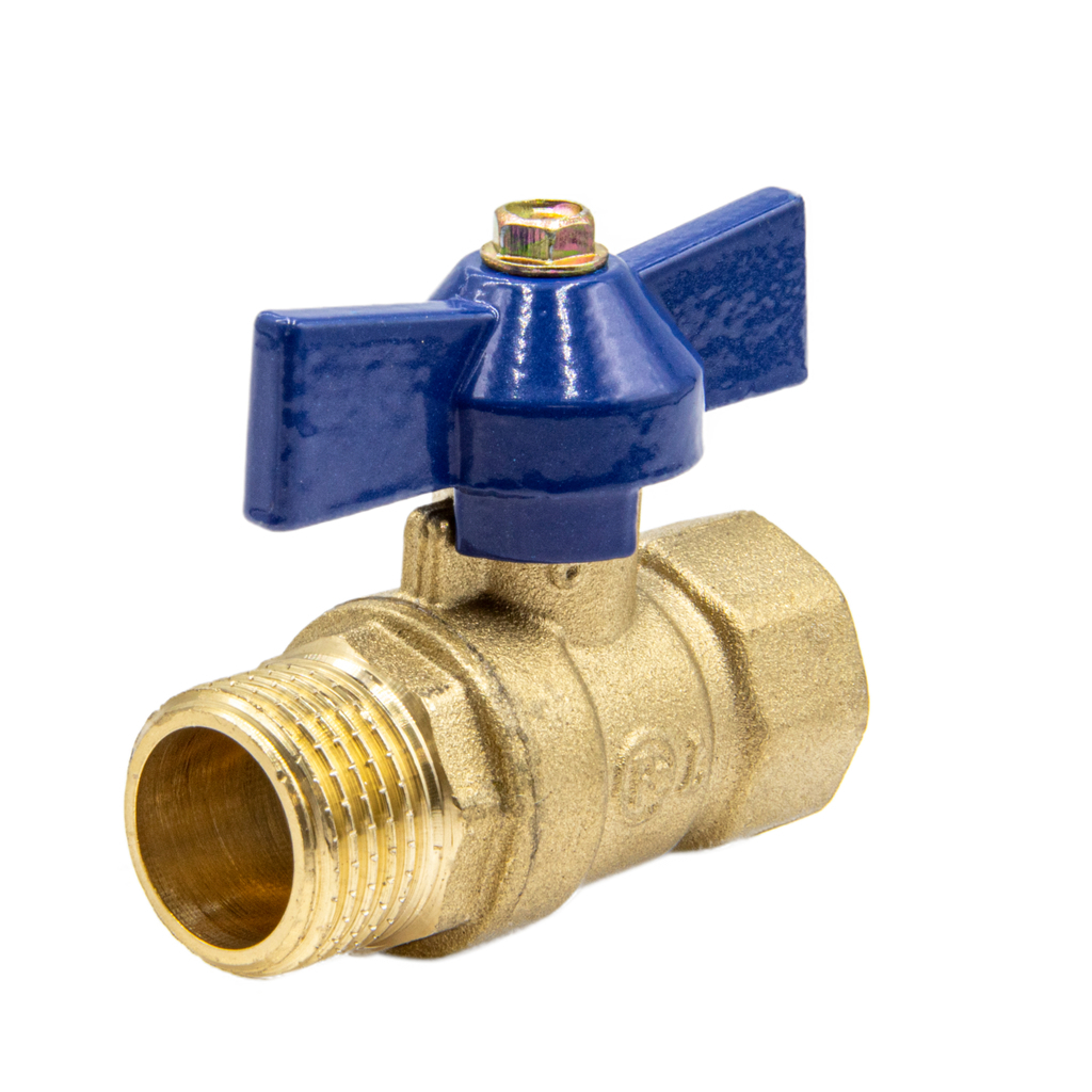 Кран шаровой 1/2'' вн/нар бабочка RM-L