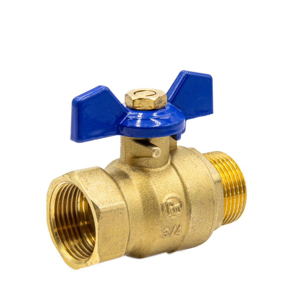 Кран шаровой 3/4'' вн/нар бабочка RM-L