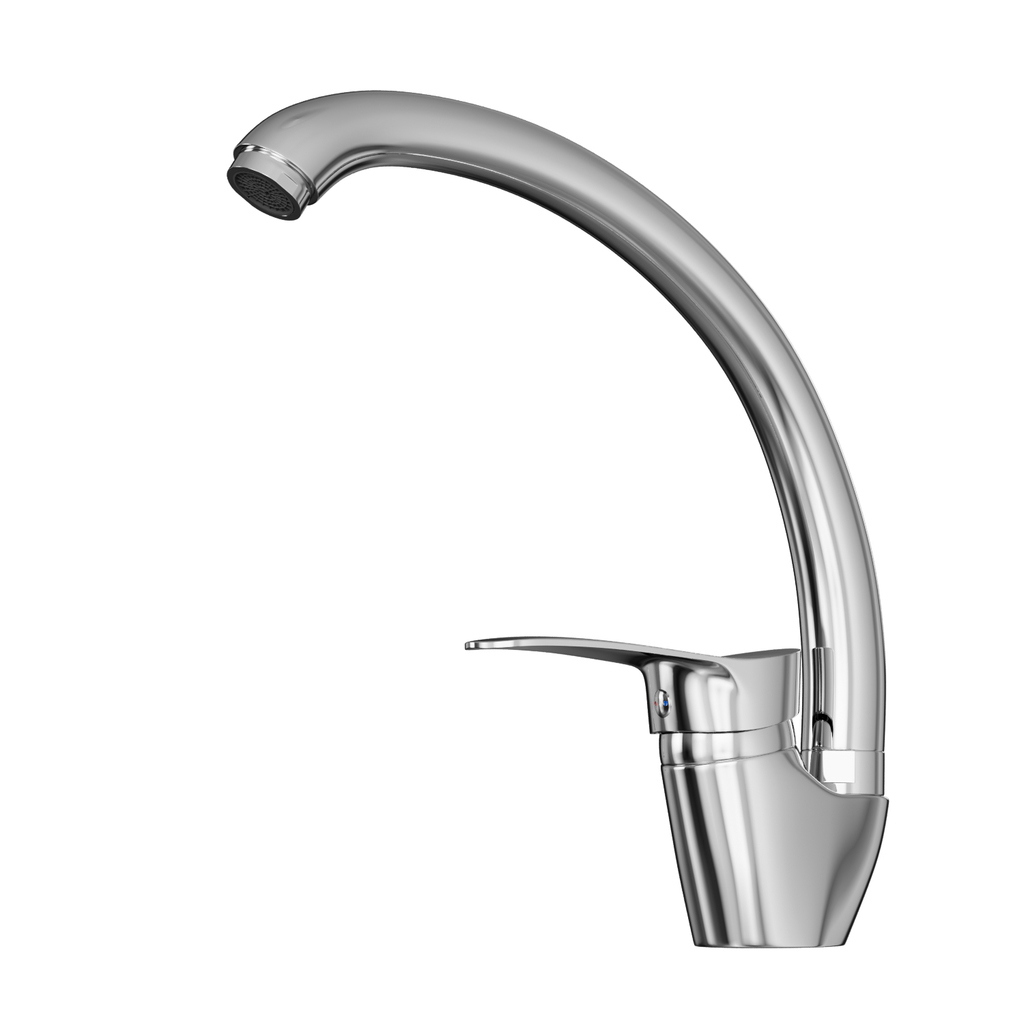 Смеситель для кухни 40k MIXLINE МЛ03-032 (ML03-032) выс.излив б/отв бок п/гайку(без подводки)