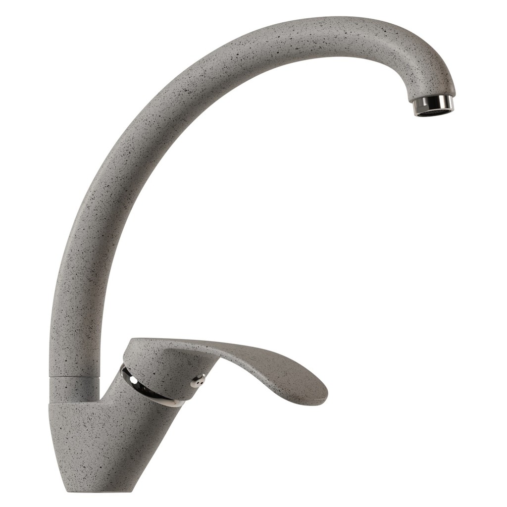 Смеситель для кухни 35к MIXLINE  МЛ-ГС02 (ML-GS02) (310) серый высок. излив