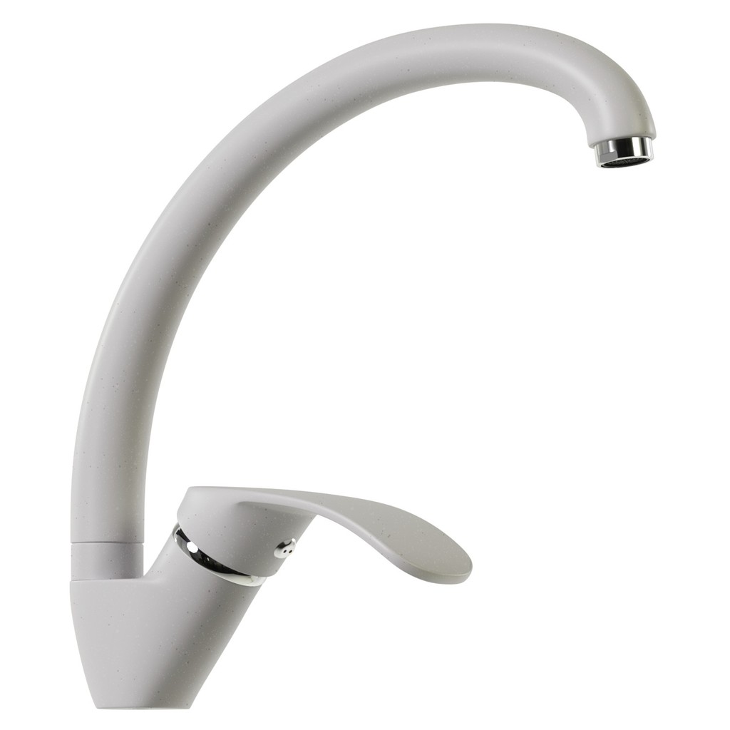 Смеситель для кухни 35к MIXLINE  МЛ-ГС02 (ML-GS02) (331) белый высок. излив