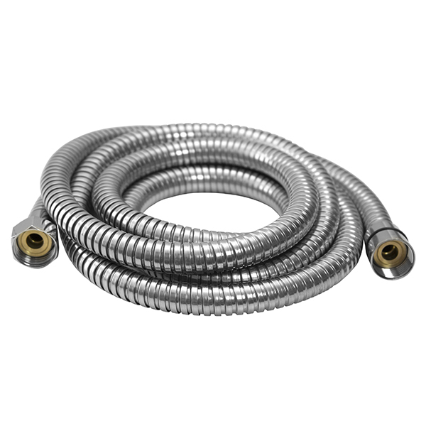Шланг душевой 200-230 см имп/кон, EPDM, нерж.сталь, хром., растяг. MIXLINE ЛЮКС (блистер)