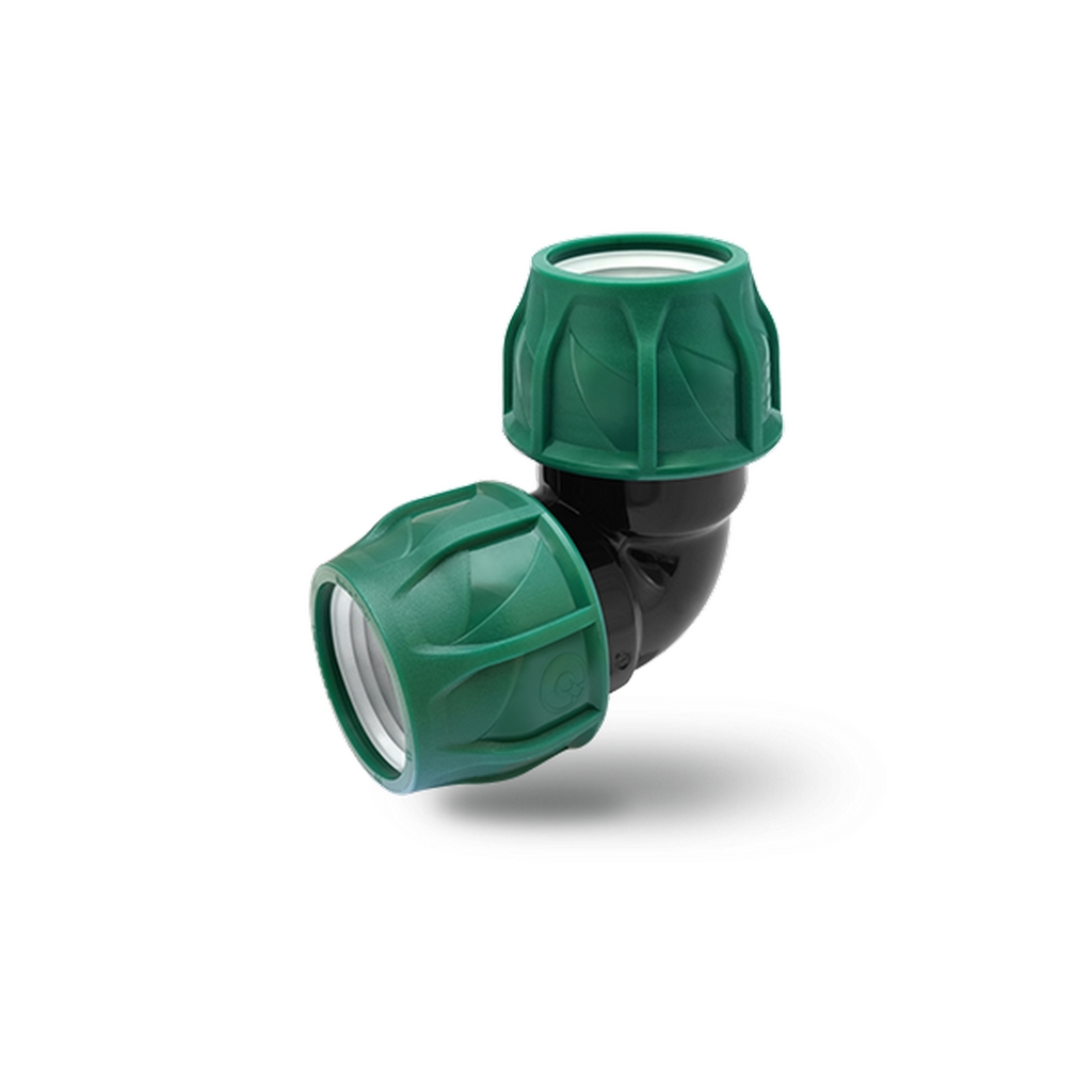 Отвод ПЭ 90 (обж.) POELSAN GREEN