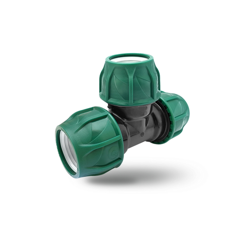 Тройник ПЭ  90х90х90 (обж.) POELSAN GREEN