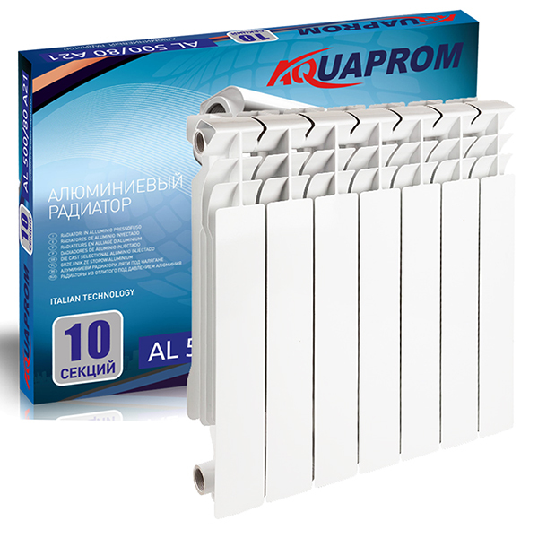 Радиатор алюминиевый AQUAPROM/PROFI AL/ALMENTE AL 500*80 12 сек.