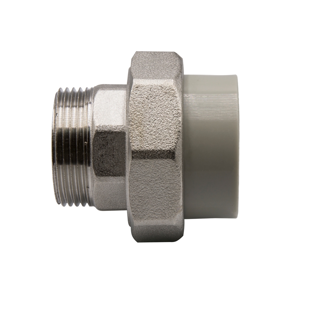 Муфта комб. разъемная, нар 40х1 1/4" EVER® СЕРЫЙ (Россия)