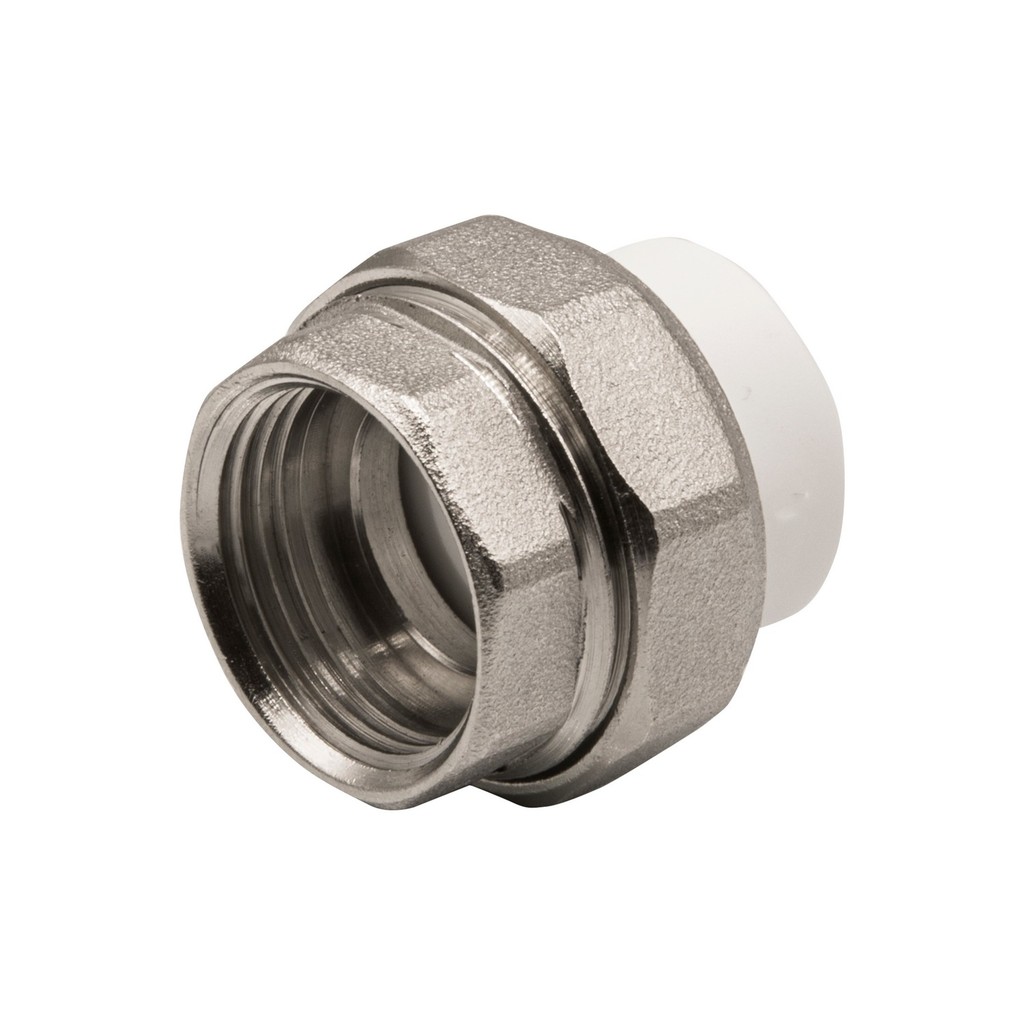 Муфта комб. разъемная, вн 20х3/4" EVER®  БЕЛЫЙ (Россия)