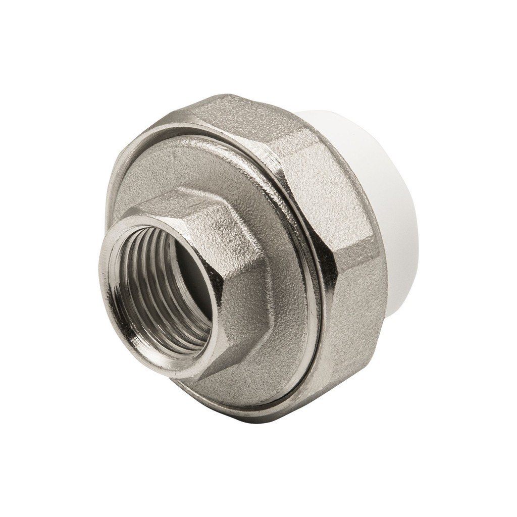 Муфта комб. разъемная, вн 25х1/2" EVER® БЕЛЫЙ (Россия)