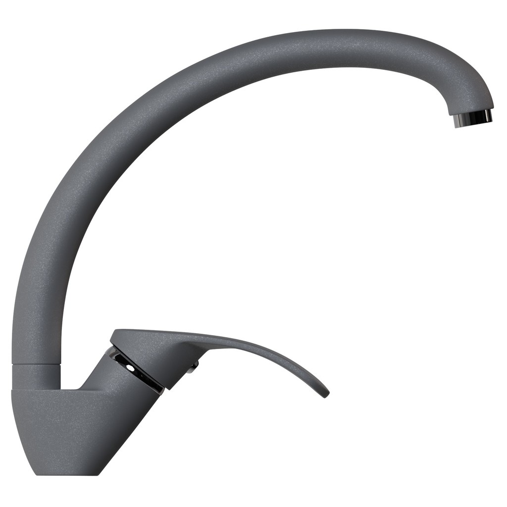 Смеситель для кухни 35к MIXLINE  МЛ-ГС02 (ML-GS02) (342) графит высок. излив