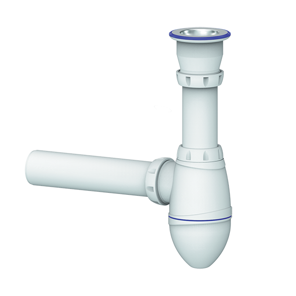 Сифон 1 1/2*40 А210 с трубой 40*40  UNICORN