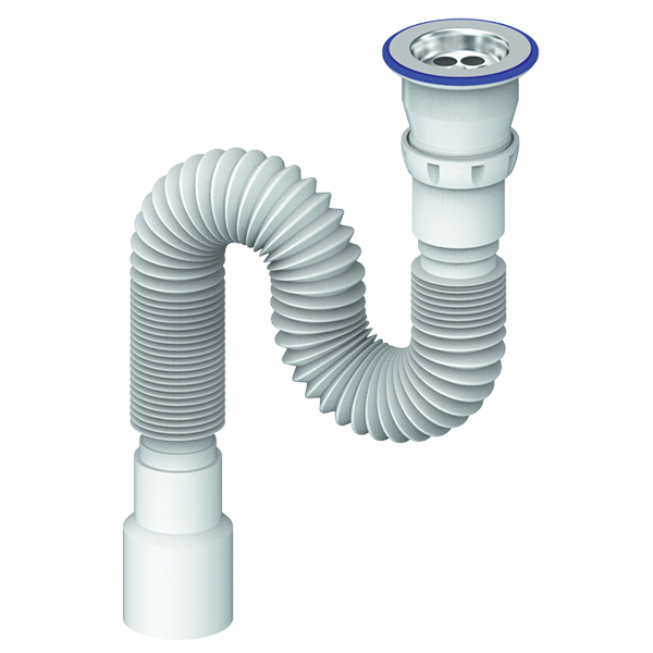 Гофросифон 1 1/2"*40*50 D220 (800 мм) UNICORN