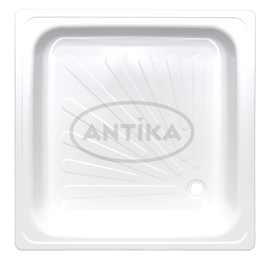 Поддон квадрат 0,7*0,7*0,15 Antika стальной (ВИЗ)