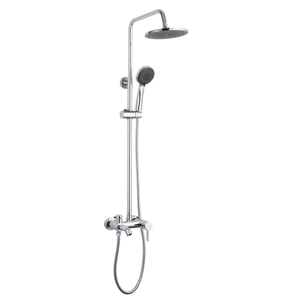 Душевая система 40к F2416 FRAP лейка "Тропич. душ" (D200мм, хром, латунь)