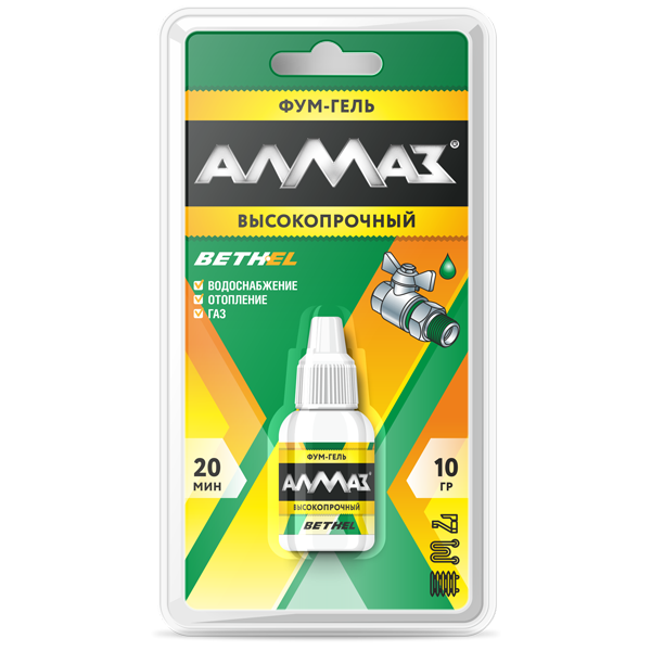 Фум-гель "Алмаз" Высокопрочный 10г (блистер)