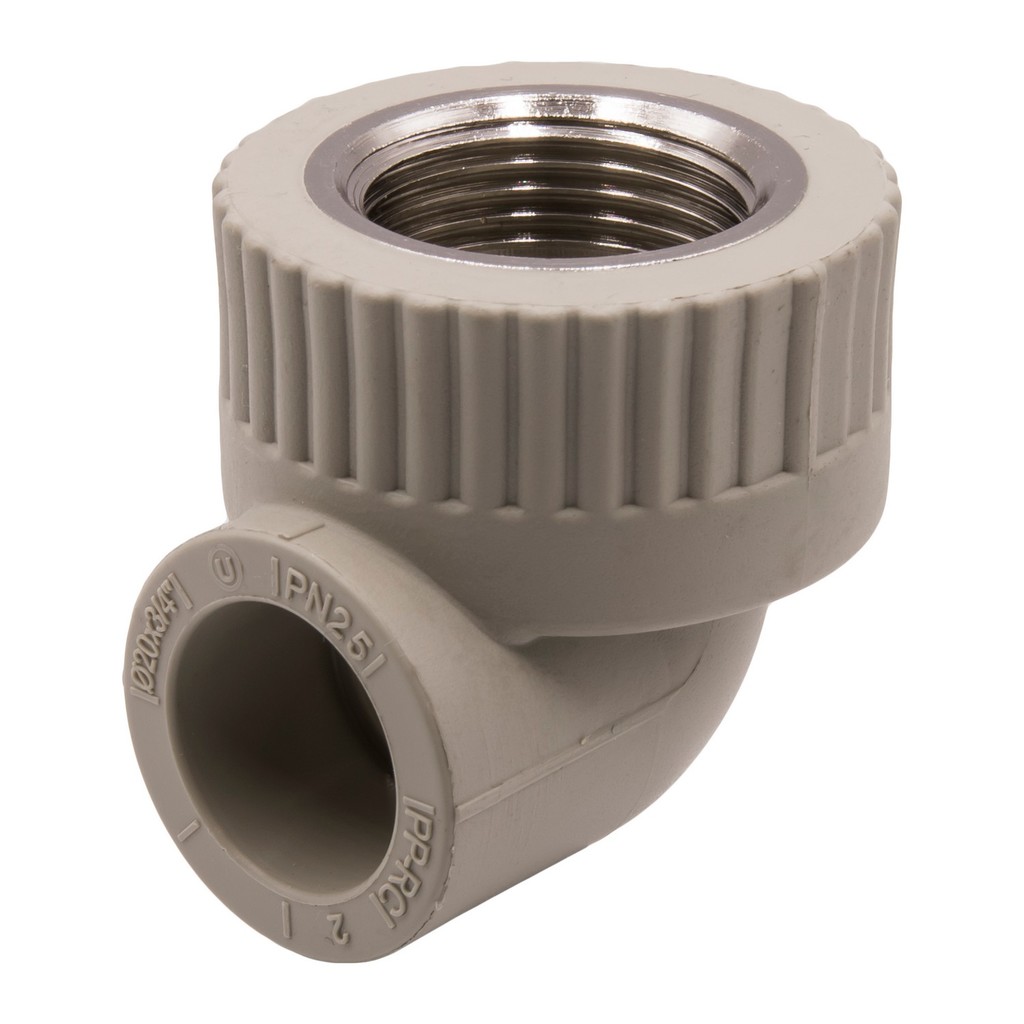Уголок комб. вн 20х3/4'' EVER® СЕРЫЙ (Россия)