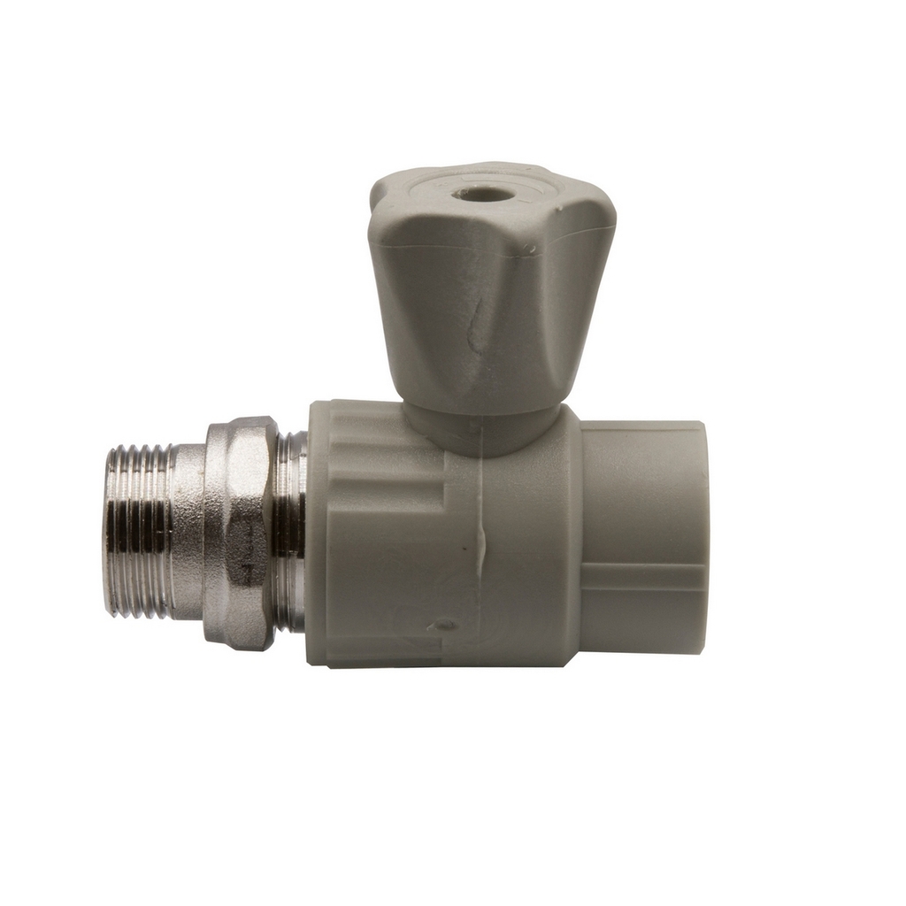 Кран американка шар 25-3/4'' прямой EVER®  СЕРЫЙ (Россия)