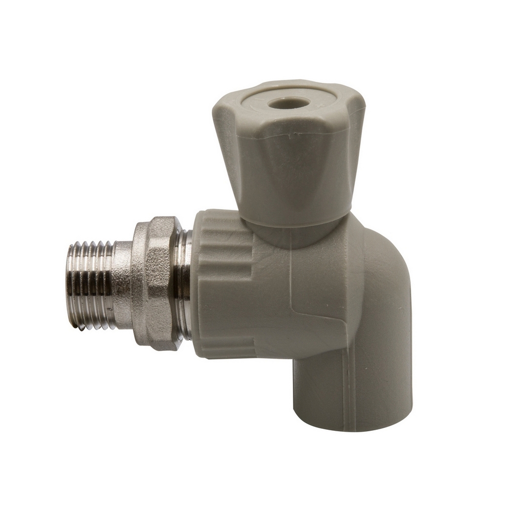 Кран американка шар 20-1/2'' угловой EVER® СЕРЫЙ (Россия)