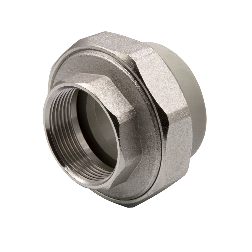 Муфта комб. разъемная, вн 50х1 1/2" EVER® СЕРЫЙ (Россия)