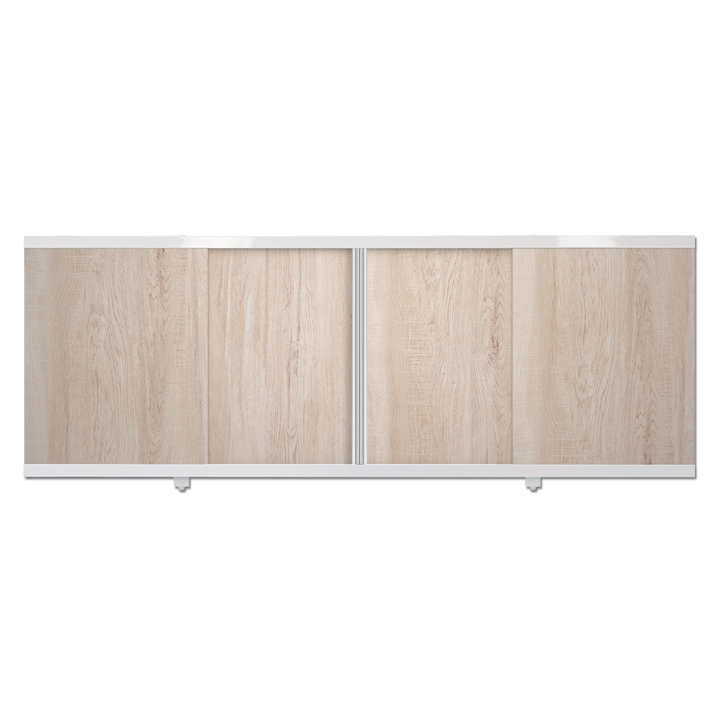 Экран для ванной купе 1,7 (беленый дуб)
