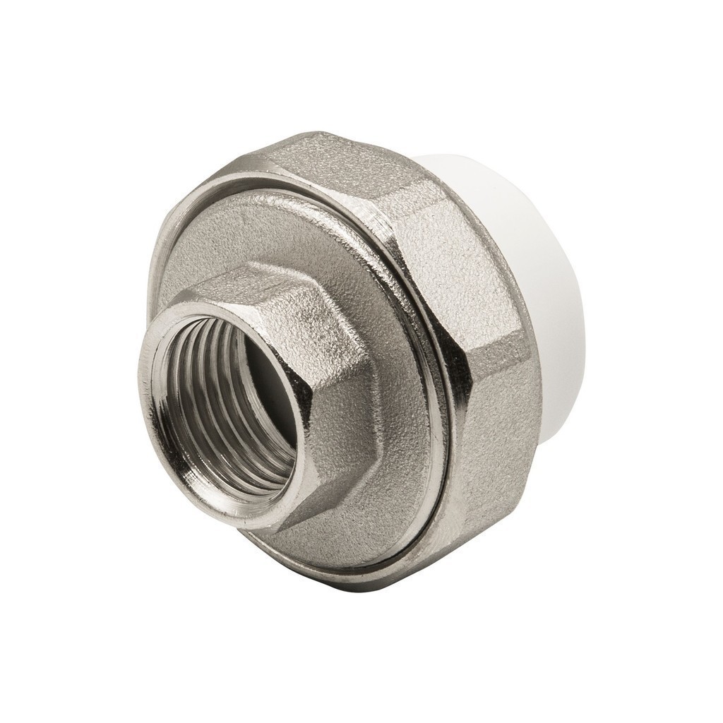 Муфта комб. разъемная, вн 25х1/2" EVER® БЕЛЫЙ штрихкод (Россия)