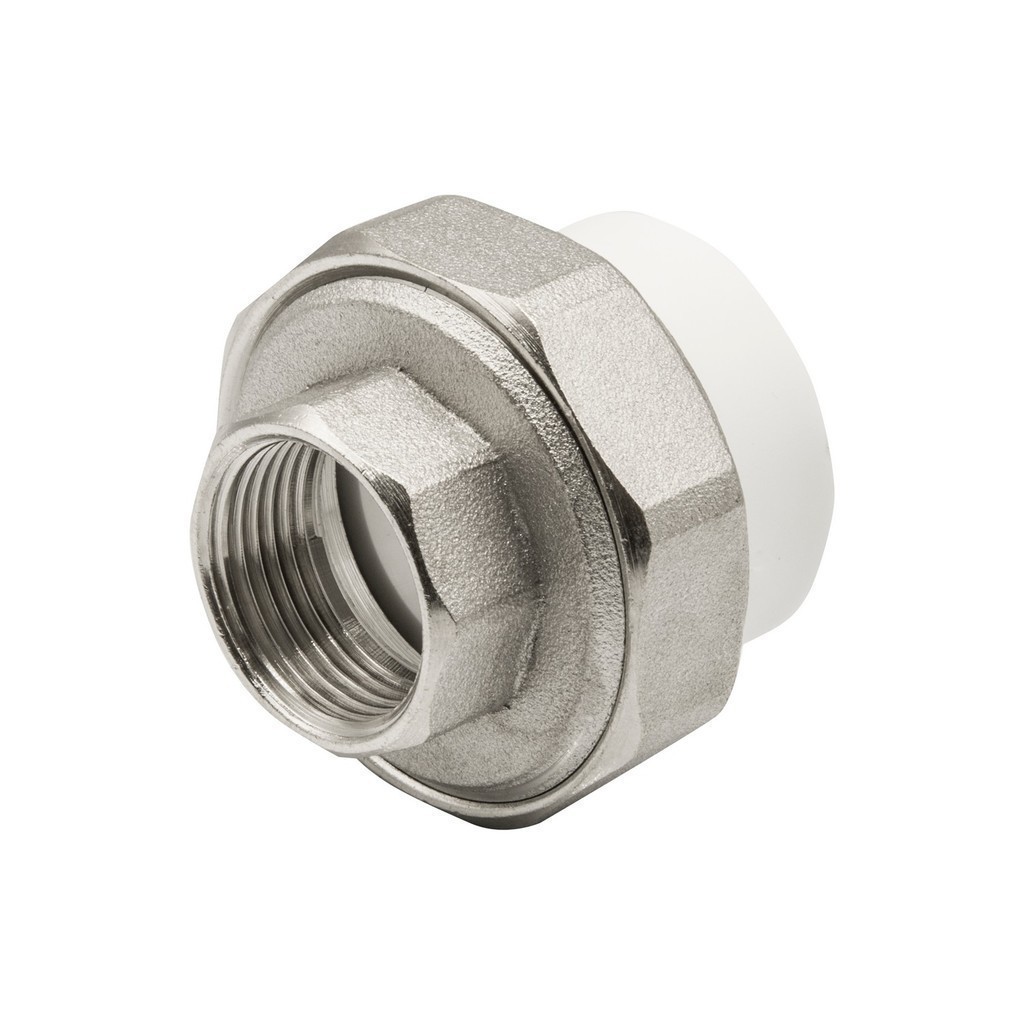 Муфта комб. разъемная, вн 32х3/4" EVER® БЕЛЫЙ штрихкод (Россия)