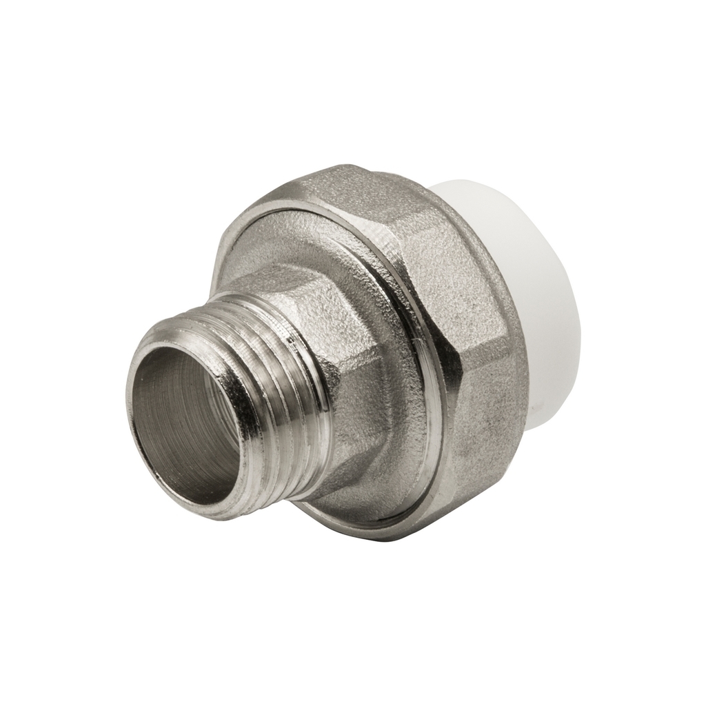 Муфта комб. разъемная, нар 20х1/2" EVER® БЕЛЫЙ штрихкод (Россия)