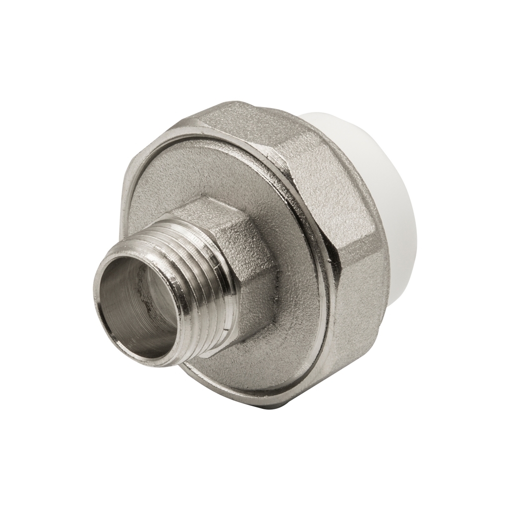 Муфта комб. разъемная, нар 25х1/2" EVER® БЕЛЫЙ штрихкод (Россия)