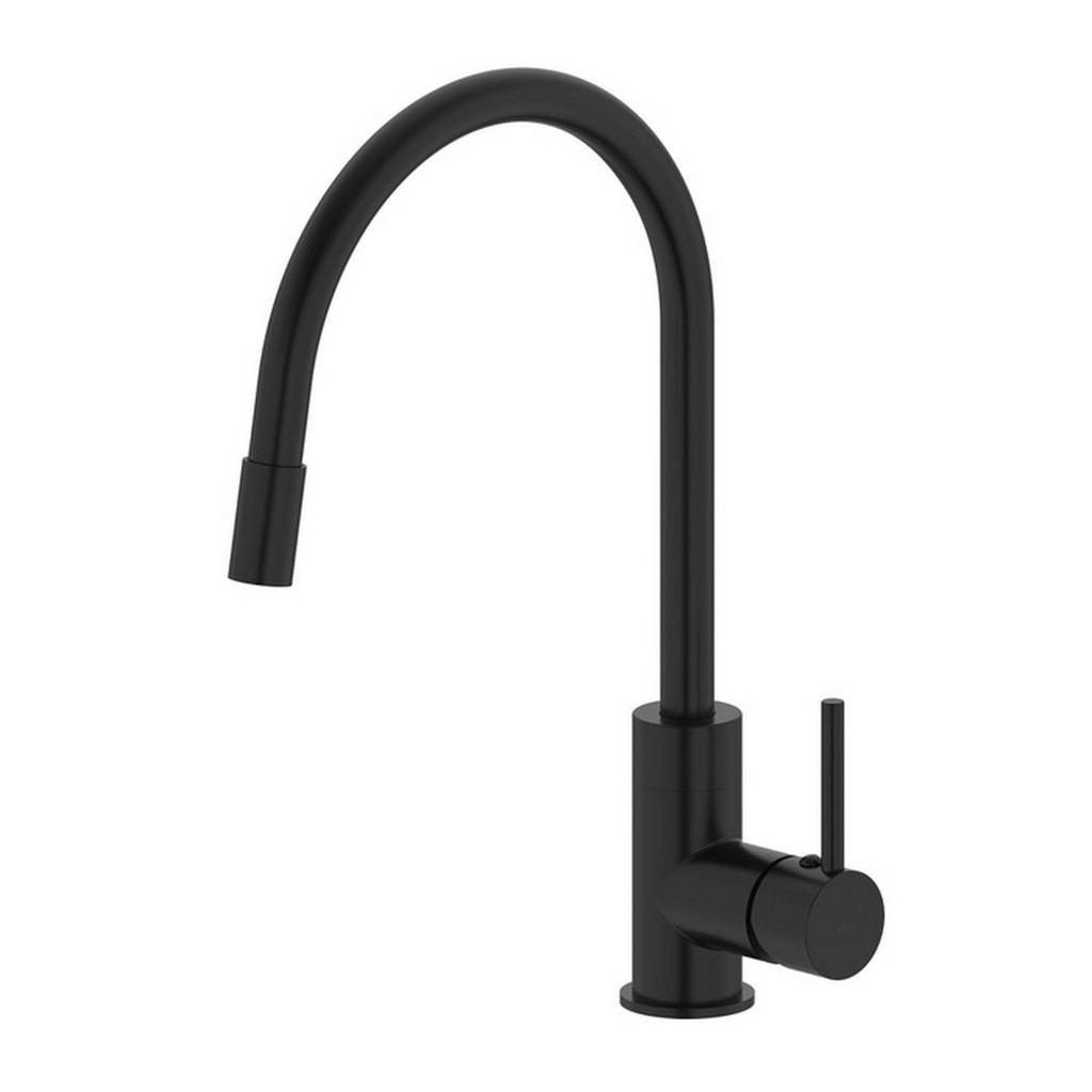 Смеситель для кухни 35к IDDIS K36BLJ0i05 Китчен 360 (Kitchen 360) гибкий излив ЧЕРНЫЙ матовый