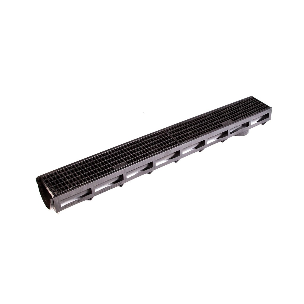 Лоток AQUA-TOP DN90 H100 А15 1000*135*100 с пластиковой решеткой (комплект) (1092)