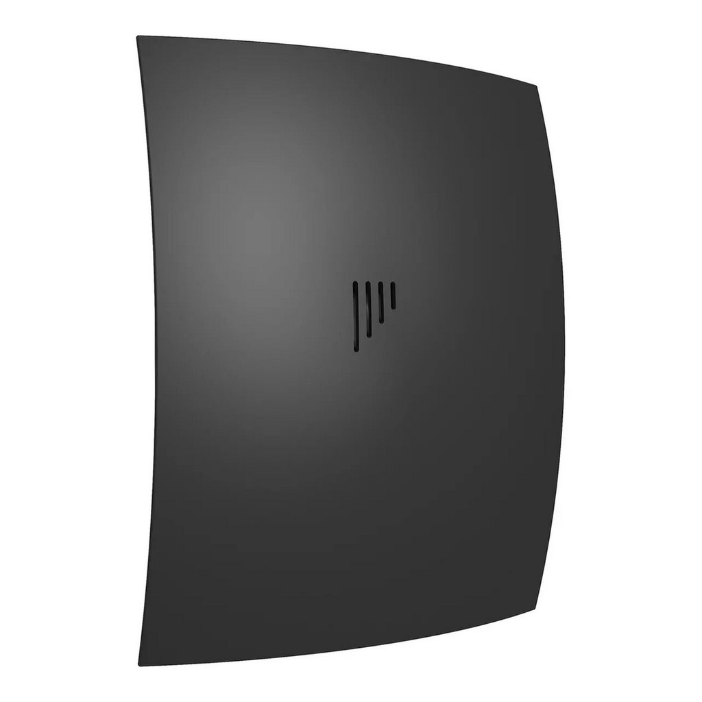 Вентилятор вытяжной D100 BREEZE 4С с обратным клапаном Матовый черный DICITI