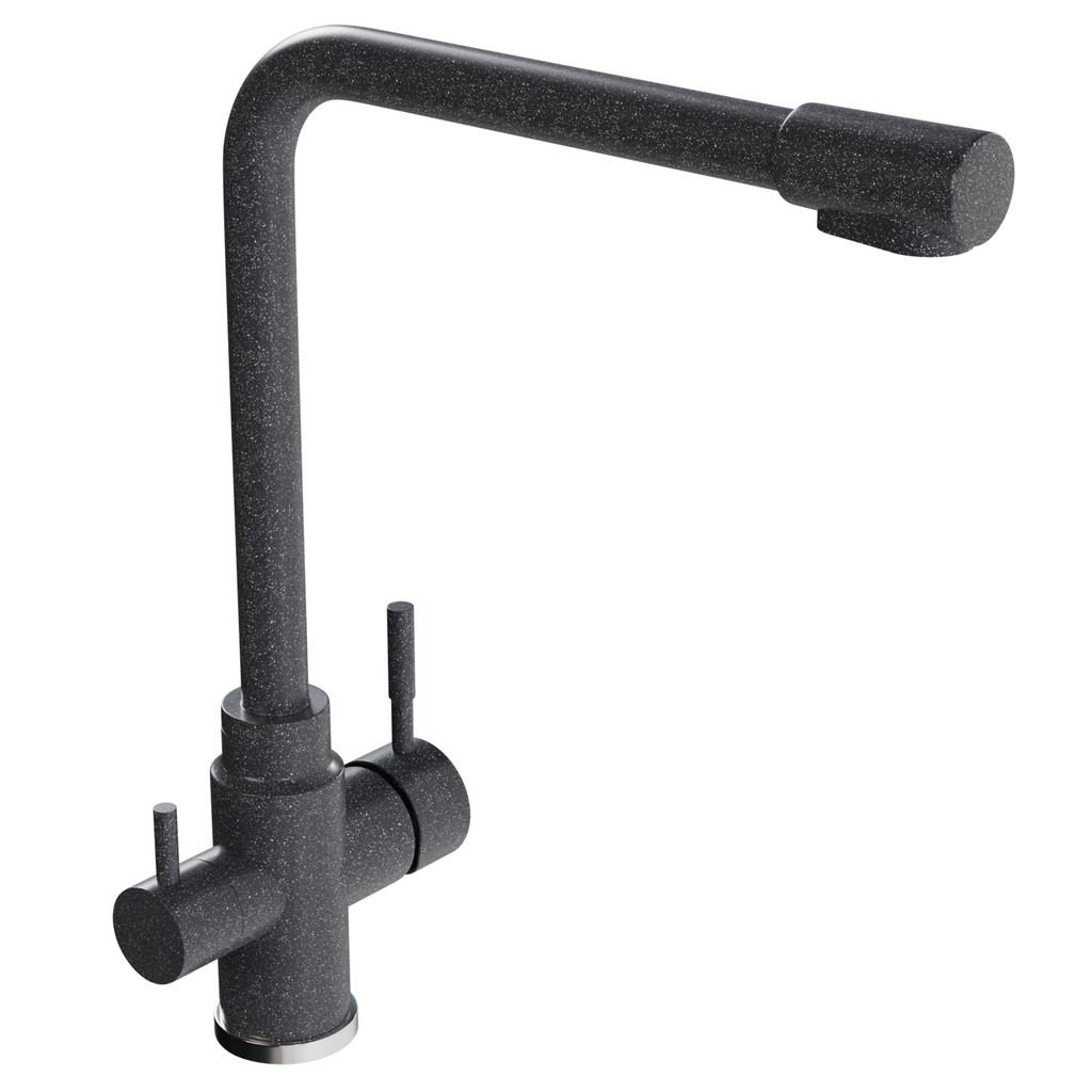 Смеситель для кухни 35к MIXLINE МЛ-ГС13 (ML-GS13) (309) темно-серый с вых. для питьевого фильтра
