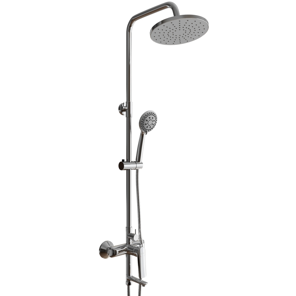 Душевая система 35к MIXLINE МЛ2429(ML2429) излив лейка 3 позиции +лейка "Тропический душ" ХРОМ