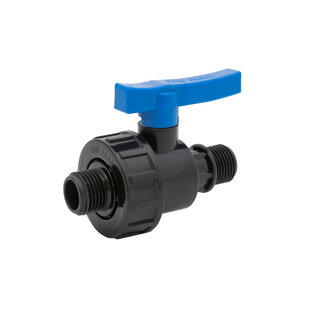 Кран шаровой нар/нар  1" - 3/4" ПЭ PN16 ТПК-АКВА