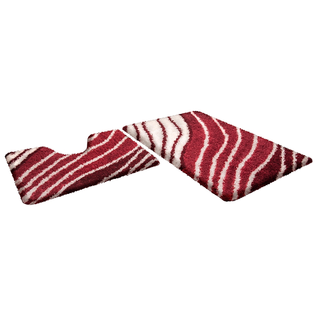 Набор ковриков  д/в Shahintex SOFT multicolor 60*90+60*50 гранат