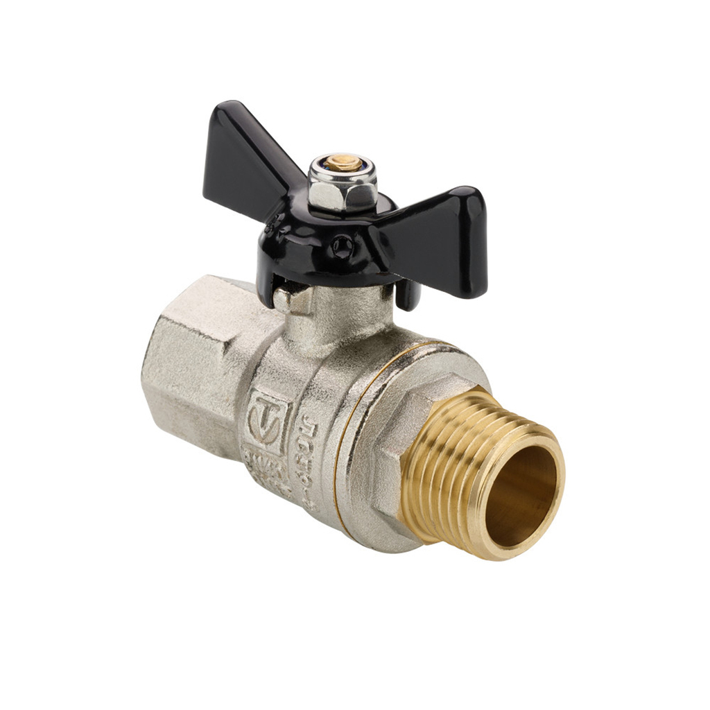 Кран шаровой 1/2'' вн/нар бабочка VALTEC VT.418  PERFECT-ГОСТ
