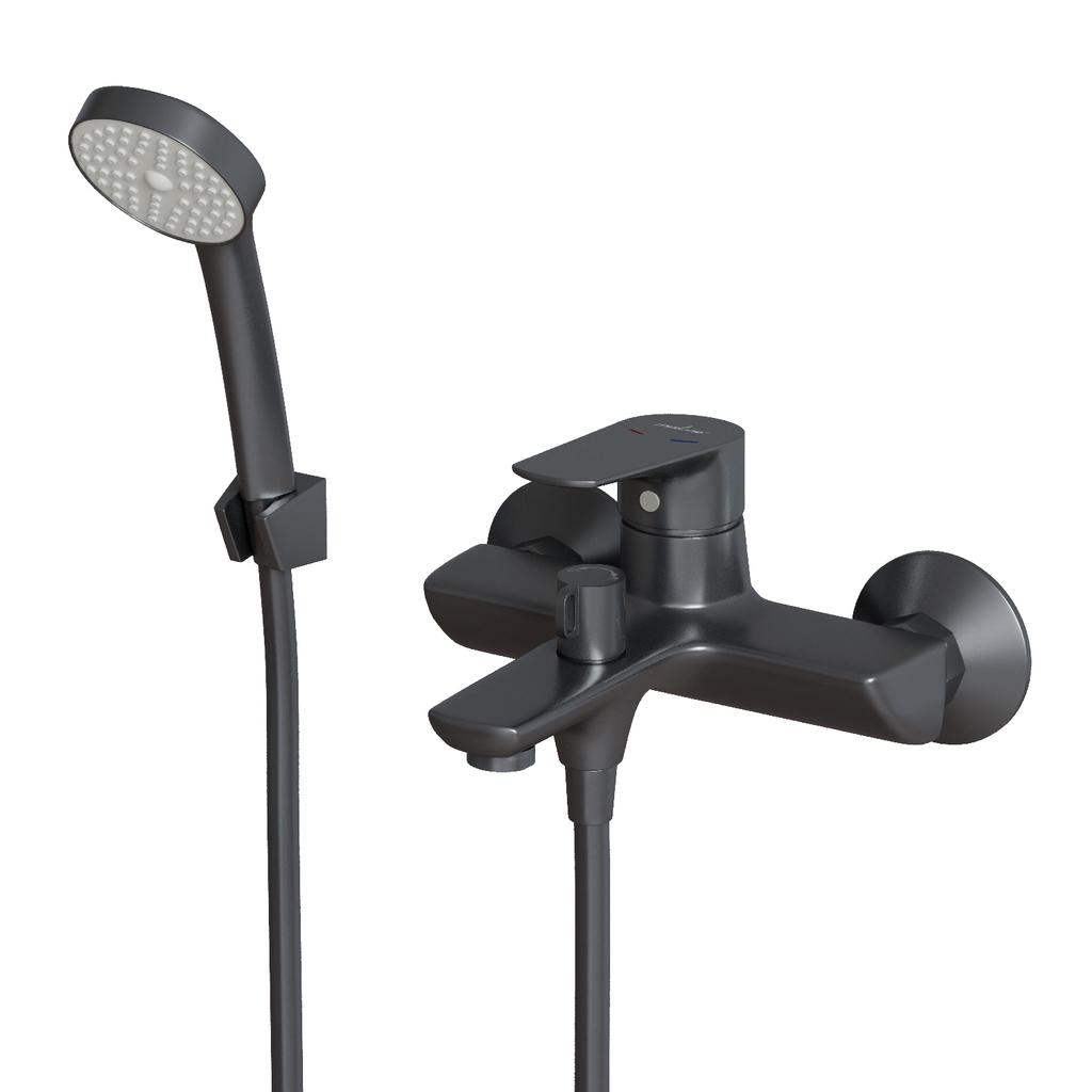 Смеситель для ванны 35k MIXLINE МЛ14-01 (ML14-01GR) ГРАФИТ