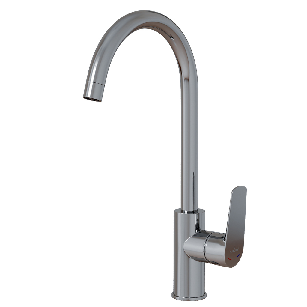 Смеситель для кухни 35k MIXLINE МЛ14-032(ML14-032)выс.излив б/отв бок.п/гайку (без подводки)