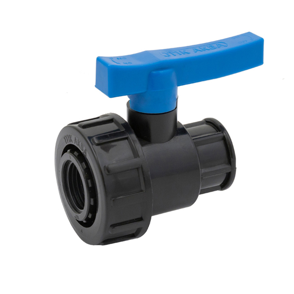 Кран шаровой вн/вн 1 1/2" - 1 1/2" ПЭ PN16 ТПК-АКВА