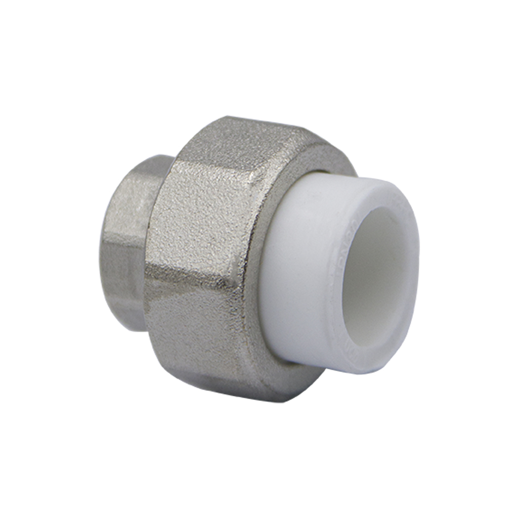 Муфта комб. разъемная, вн 20х1/2" EVER®  БЕЛЫЙ (Россия) УСИЛЕННАЯ